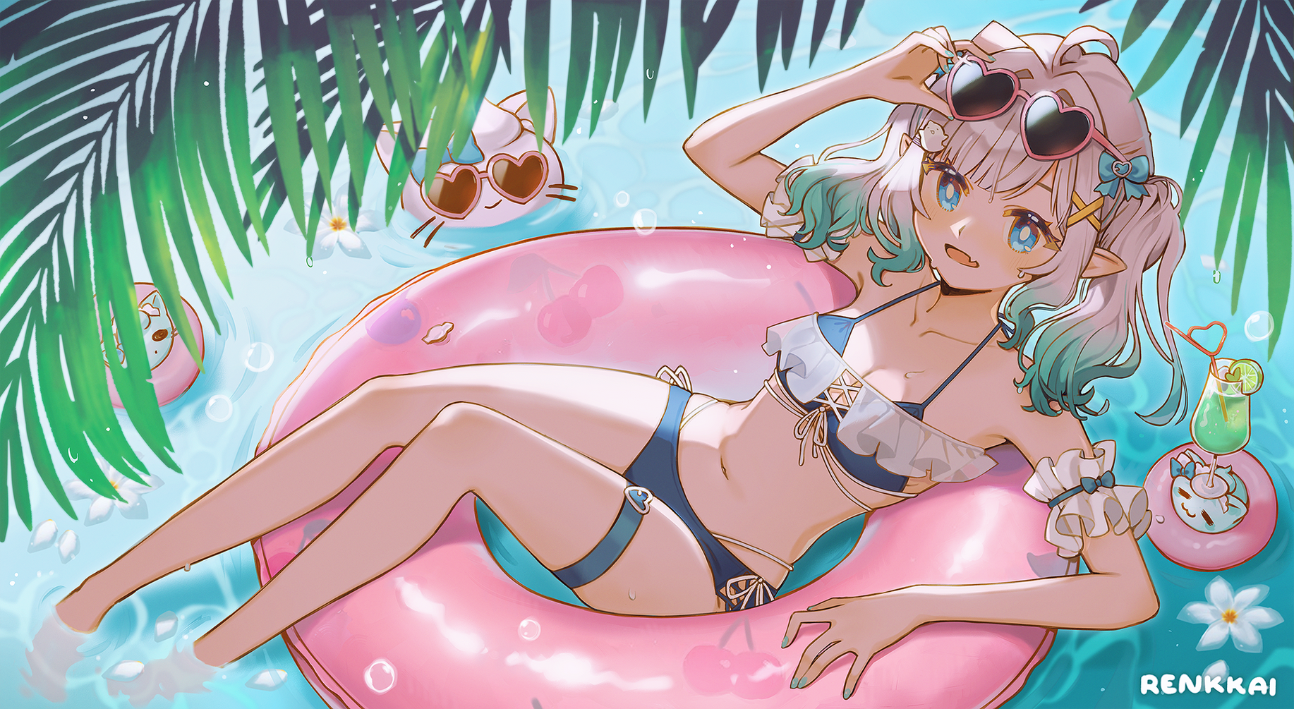 complex bg w/ extras