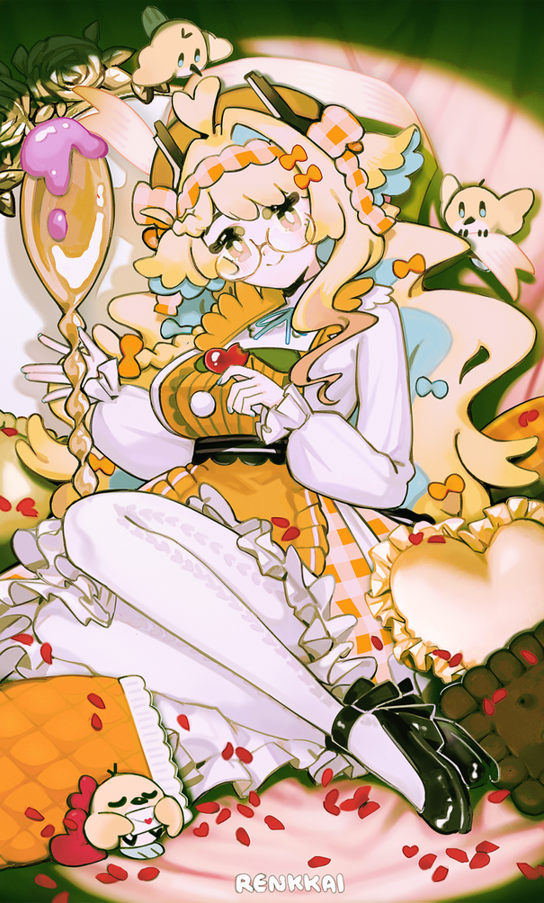 complex bg w/ extras